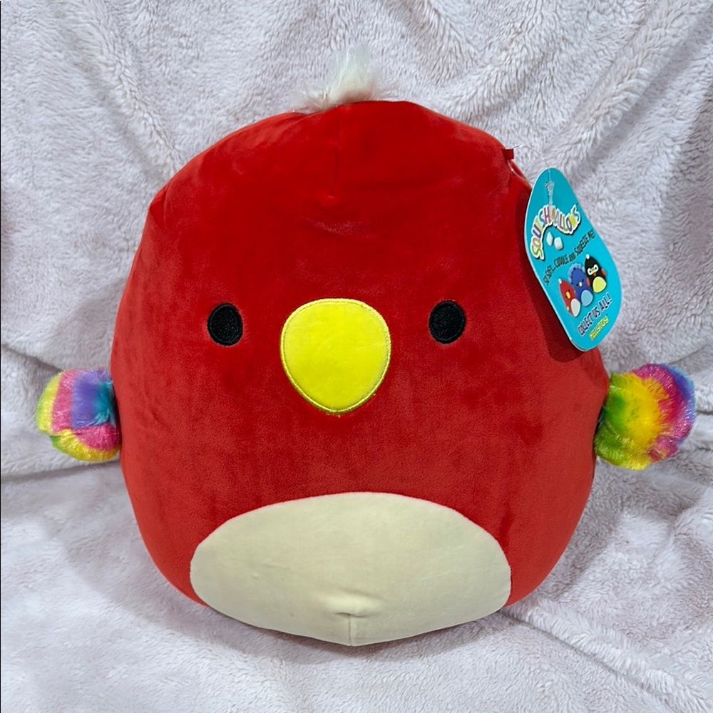 Squishmallows Paco Red bird Plush